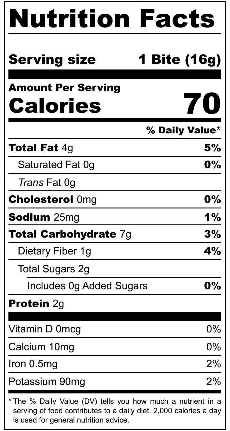 ORGANIC CHAZELNUT BITES