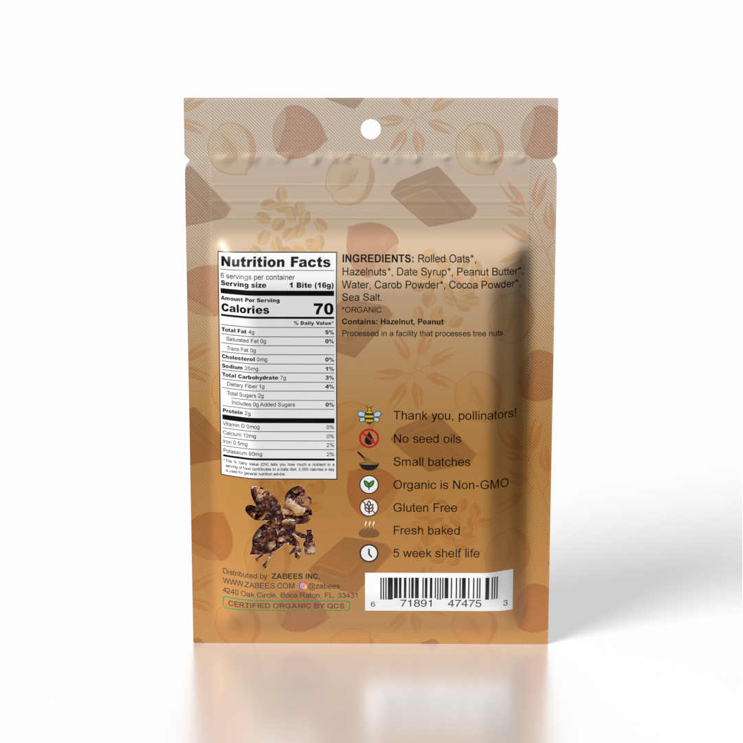 ORGANIC CHAZELNUT BITES